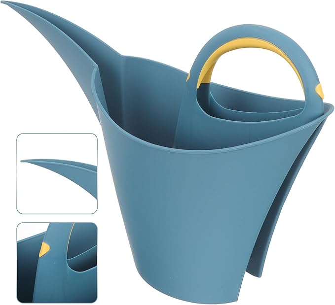 INOOMP Long Spout Watering Can with Handle 2l Plastic Watering Pot for Indoor and Outdoor Plants Gardening Tool Navy Blue