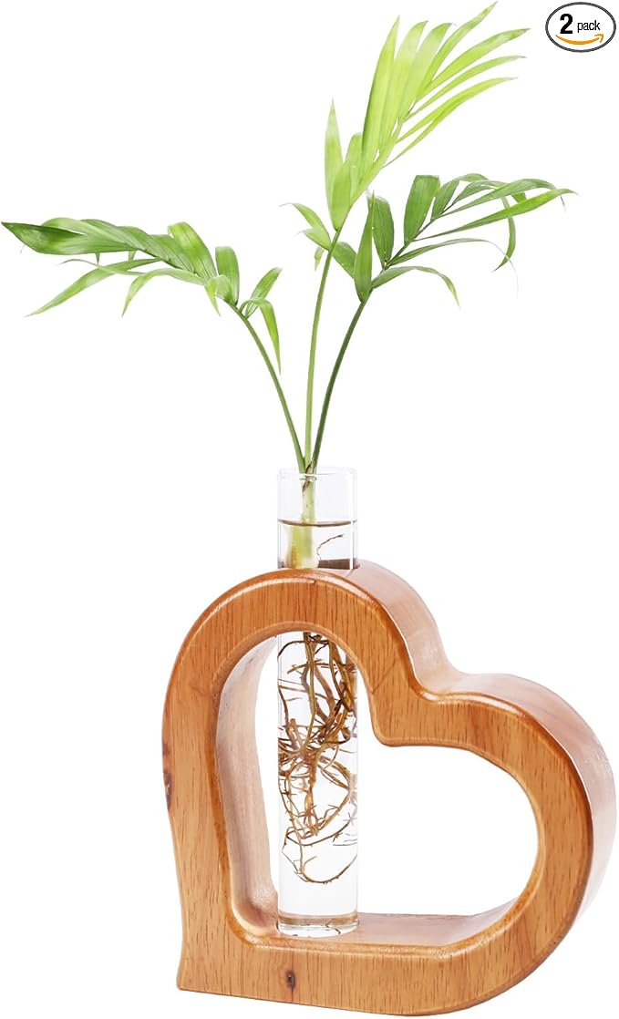 Plant Propagation Stations Plant Terrariums Wall Hanging Planters Plants Stand Indoor with Glass Test Tube Planter Wall Decor Gifts for Girl Women Mom