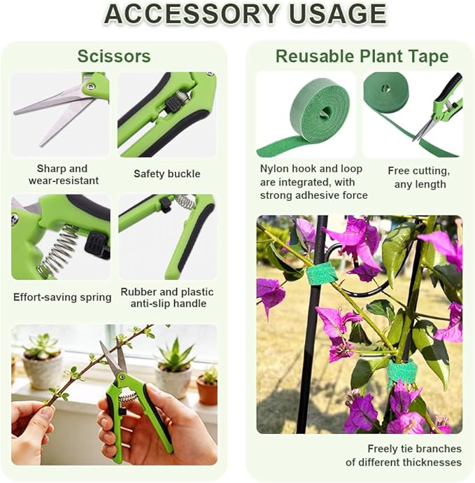 2 Pack Metal Garden Trellis, 86.7" H x 19.7" W Black Coated Wire Lattice Panel, Sturdy Plant Support for Climbing Roses Vines Cucumber Vegetables Outdoor Patio Yard