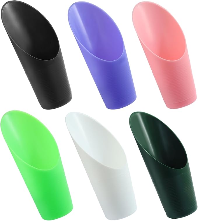 6 Pcs Bonsai Soil Scoops Plastic Garden Shovels Garden Tool, Colorful Mini Potting Scoops for Plant Succulent, Lightweight and Durable Design for Easy Gardening and Transplanting Tasks