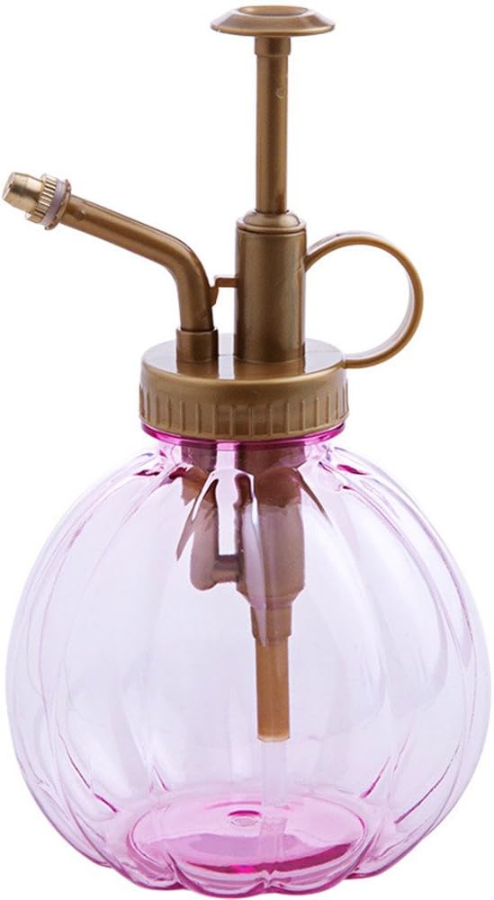 350ML Plant Mister Flower Water Spray Bottle Can Pot|Vintage Pumpkin Style Decorative Glass Plant Atomizer Watering Can Pot with Top Pump for Indoor Potted Terrariums Flowers,Hairdressing Sprayer