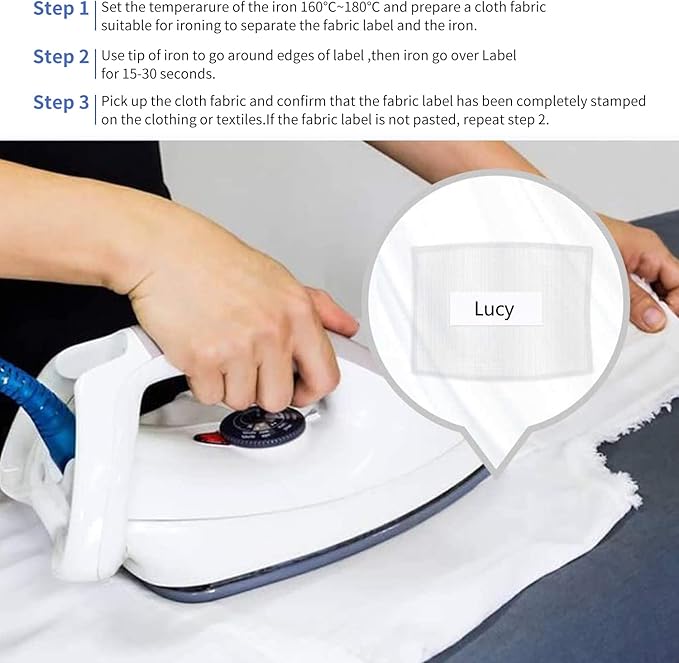 Freshworld Replace for Brother Fabric Iron-On Cloth Label Tapes 12mm 0.47"x 3m TZ Fabric Tape Colored TZe-FA231 TZe-FA3 TZe-FA3R Black/Blue/Red on White Compatible with Brother Ptouch D210 400AD H100