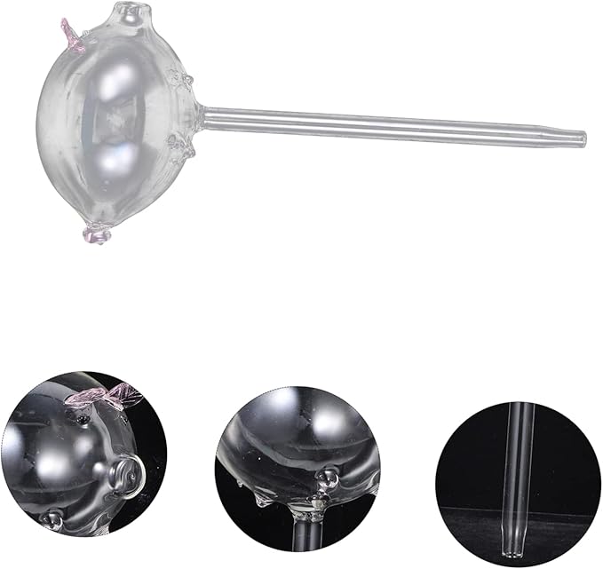 HANABASS Convenient Self-Watering Globe Automatic Cartoon Pig Plant Watering Device for Use Height Hands for Houseplants and Patio Plants