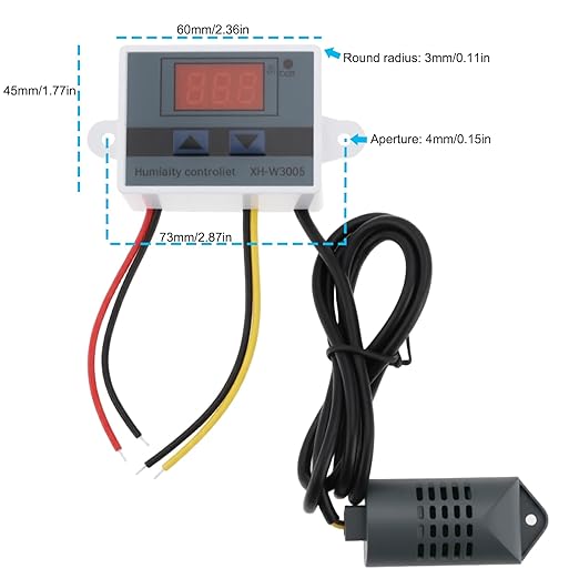 OTOTEC W3005 DC 12V 120W LED Digital Humidity Controller for Controlling Humidity in Farms and Other Factories