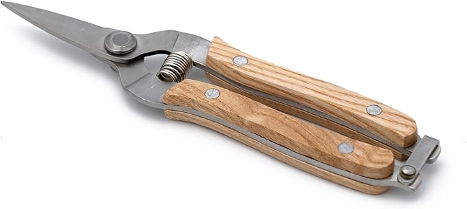 Rooty 7.5" Gardening Pruning Snips - Pruner Shear with Straight Stainless Steel Precision Blades, Essential Gardening Tools and Accessories for Gardening Gifts