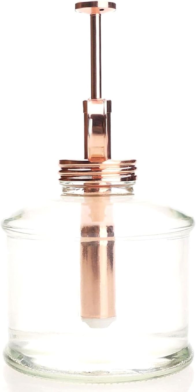 Plant Mister- Glass Bottle & Brass Sprayer (Clear & Rose Gold)
