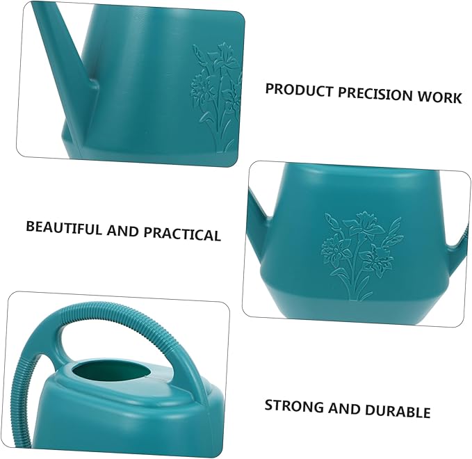 Cabilock 2 Gallon Plastic Watering can with Long Nozzle and Measurement for Indoor and Outdoor Garden Plants