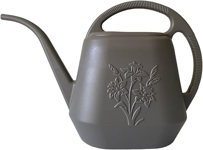 Watering Can Indoor Plants 1 Gallon Long Spout Outdoor Watering Can with Anti-Slip Handle Durable Plastic Small Watering Can for Office Garden Flower House Indoor Plants Succulent Bonsai