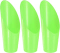 M METERXITY 3-Pack Bonsai Soil Scoops, Plastic Garden Soil Scoops Bucket Shovel Potting Scoopers for Transplanting/Flower Planting/Plant Succulent, Colorful Small Gardening Tools [Green]