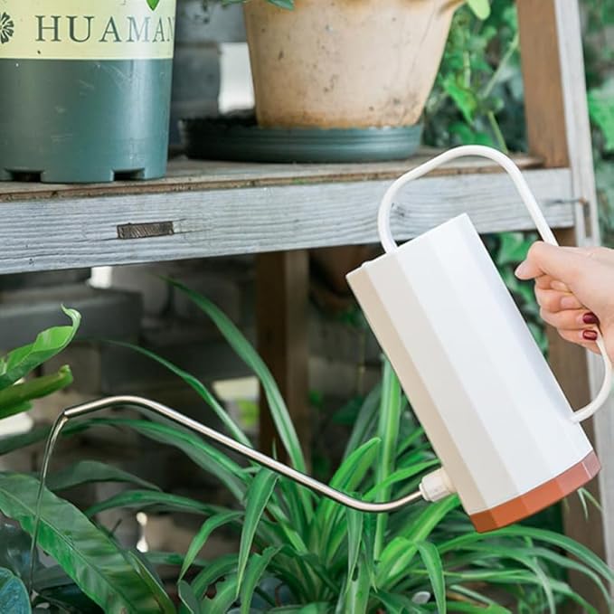 Hemoton Long Spout Watering can 9.64In Lightweight Plastic Indoor Watering Pitcher for Plants Succulents Garden Care