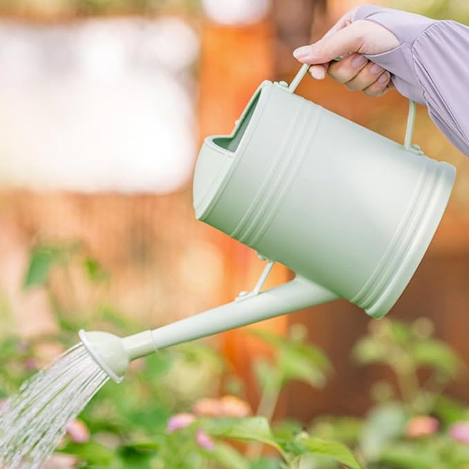 Watering Can for Plants,Garden Flower Watering Can with Long Spout and Adjustable Shower Head for Indoor Outdoor Plants,Durable Garden Supplies, Sprinkler Head Spout for Flowers Succulents (Green)