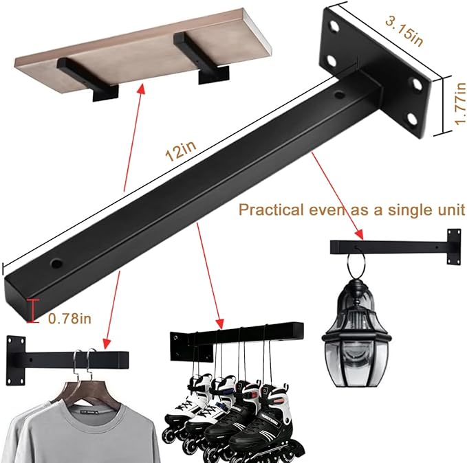 Window Sill Extender Holder Wall Estantes para Cocina 12 in Window Sill Plant Shelf Wall Brackets Over The Garden Wall Brackets for Gardens,Windowsills Wall,Suitable,Kitchens,Rvs,and More
