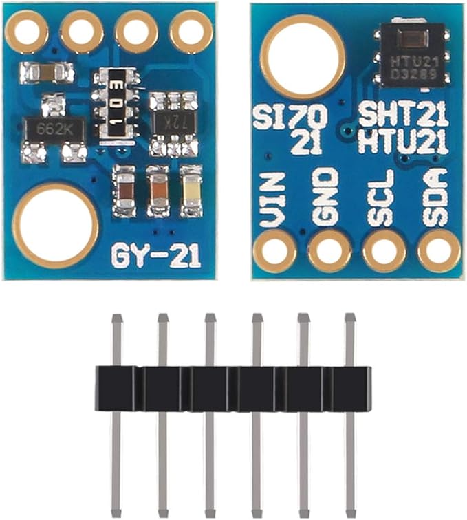 ACEIRMC 4pcs Si7021 GY-21 SHT21 HTU21 Digital Humidity Temperature Sensor Module Replace SHT11 SHT15