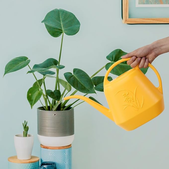 Hand Plant Watering Can - Yellow - 1/2 Gallon