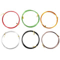 Yardwe 6pcs Bonsai Training Wire Anodized Aluminum Plant Support Wire 1.0mm x 5m Bendable for Garden Use