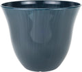 Classic Home and Garden Honeysuckle Resin Planters - Lightweight Indoor & Outdoor Plant Pots - UV-Resistant Plastic Flower Pots - Pot Planters for Flowers & Herbs (13" Ocean Blue)