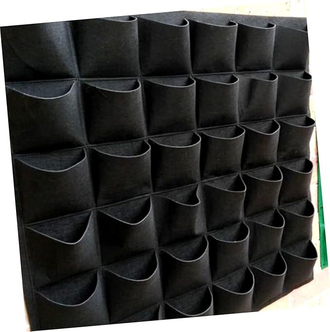 Hanging Bag Planter Wall-Mounted Grow Bag 36 Pockets Non-Woven Planting Pouch
