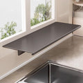 Window Sill Extender Plate, 23.6inch Carbon Steel Storage Shelf, Heavy Duty Countertop Extension Board with Magnetic Base for Kitchen Organization Storage (23.6x9.8in/60x25cm)
