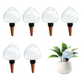 Heart-Shaped 7.04oz/200ml Plant Watering Globes - 6 Self Watering Globes for Outdoor ＆ Indoor Plants - Automatic,Slow,Self Watering Spikes Care of Plants Everyday