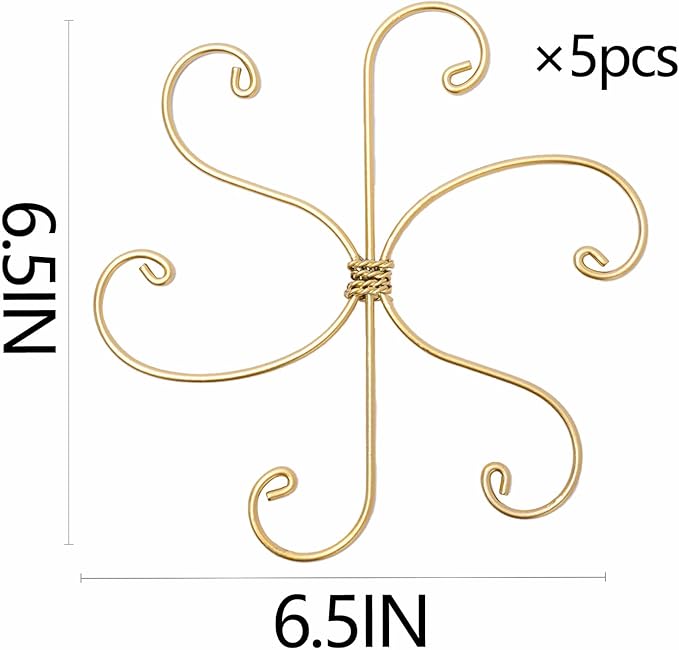 Yohsnor 6.5IN Monstera Plant Support Hook 5PCS Durable Stem Stabilizer for Indoor Plants | Easy Setup 5-Piece Set Ideal for Turtle Shell Leaf Support Ideal Present for Plant Lovers & Home Garden Décor