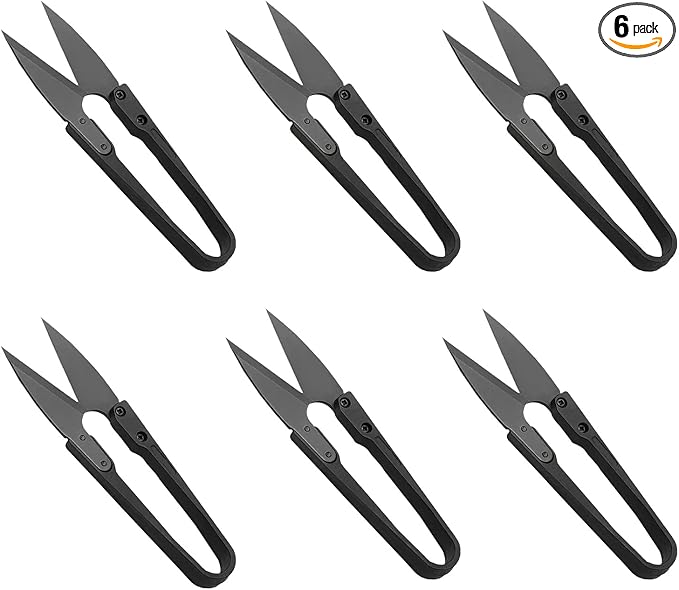JINJIAN Bonsai Pruning Scissors 6 PCS - Small Pruner Shears Bud Leaves Trimmer Garden Shears for Plants, Gardening Clippers for Flower Bonsai Trimming Pruners