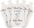 5pcs Blue Baby Bottle-Shaped Gift Tags with Wildflower Seeds - Writable Gift Wrap Tags for Baby Showers, Mother's Day Present, Party Favors, DIY Crafts, & Earth Day Decorations