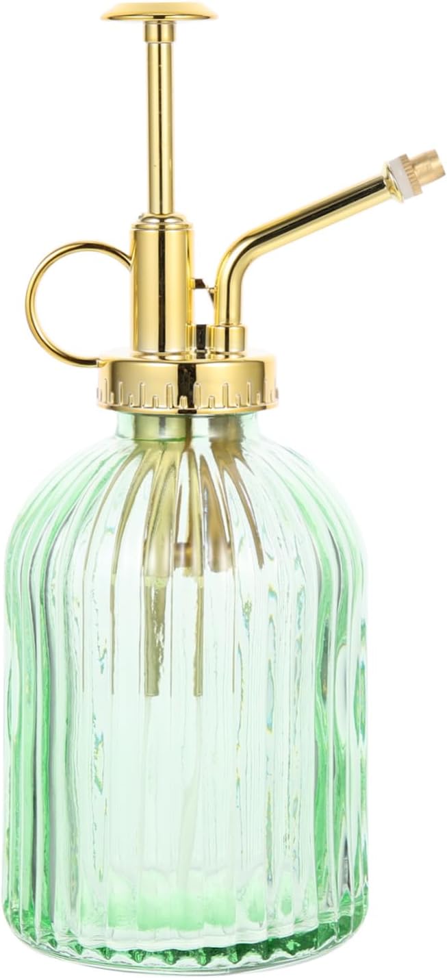 Garneck Vintage Glass Spray Bottle for Indoor Plants 350ml Capacity Watering Mister Fine Mist Sprayer for Gardening and Flower Care