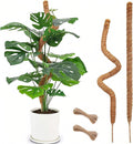Moss Pole Monstera Plant Support - 2 Pack 28" Bendable Coco Coir Pole for Indoor Climbing Plants with Plant Sticks Support