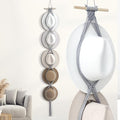 Yulejo Macrame Hat Hangers Boho Hat Rack Cowboy Hat Hanger Back of Door Hat Organizer (Gray,Five Hats Style)