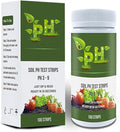 Soil pH Test Kit Soil pH Tester Strips(3-9 Range),100 Strips Test Soil of Garden Lawn Grass Flower Vegetable Compost Indoor and Outdoor Plants