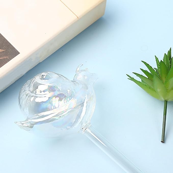 Self Watering Globes, High Borosilicate Glass Snail Design, Large Capacity Automatic Plant Waterer for Indoor Outdoor Plants, Fits Potted Herbs Succulents Office Flora (2pcs)