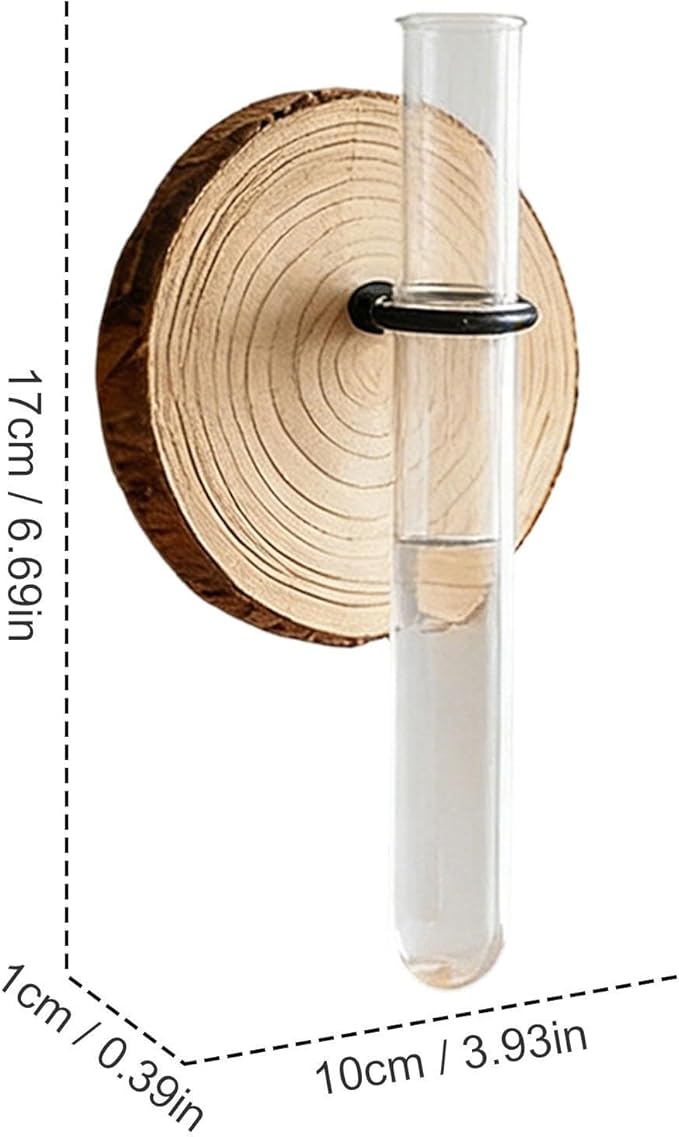 Plant Propagation Station,Wall-Mounted Hydroponic Propagator System Holder | Test Tubes Vase Planter - for Home Office Balcony Terrace Gardening Window Water Women Men Mom
