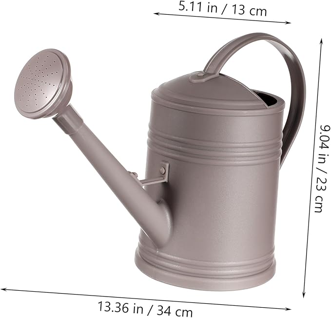 Generic Long Spout Watering Can Large Capacity Plastic Pot for Indoor Outdoor Plants Ergonomic Handle Energy-Saving Garden Tool for Home Use