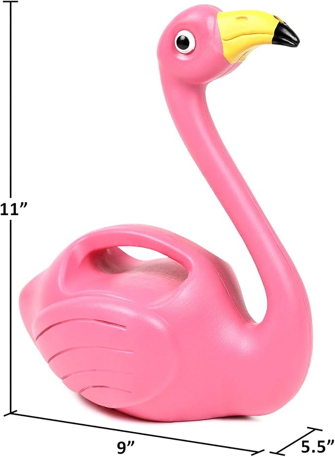 Galashield Plant Watering Can Indoor Outdoor Pink Flamingo 0.4 Gallons