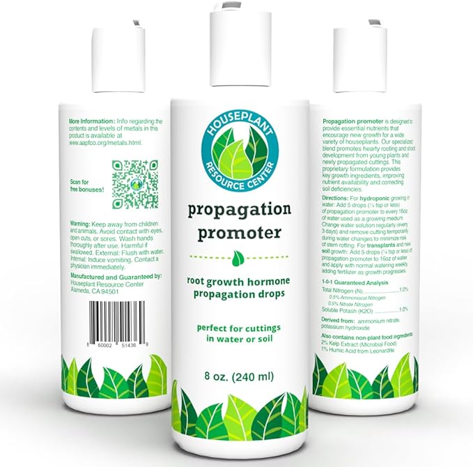 Houseplant Prop Drops - Propagation Promoter & Root Growth Hormone | Root Stimulator for Cuttings | Supports Stronger, Healthier Plants | Easy-to-Use Liquid Formula for Water & Soil Propagation | 8oz