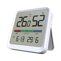 Temtop Indoor Thermometer Hygrometer, Precision Digital Temp/Humidity Monitor with Magnet & 3M Sticker, Date & Time, Wall/Magnet/Stand Mount, for Home, Office, Nursery, T1-SE