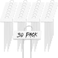 Foraineam 30 Pack Metal Plant Labels Plant Tags Weatherproof Planting Seedling Stake Signs Nursery Tags Large Iron Garden Markers