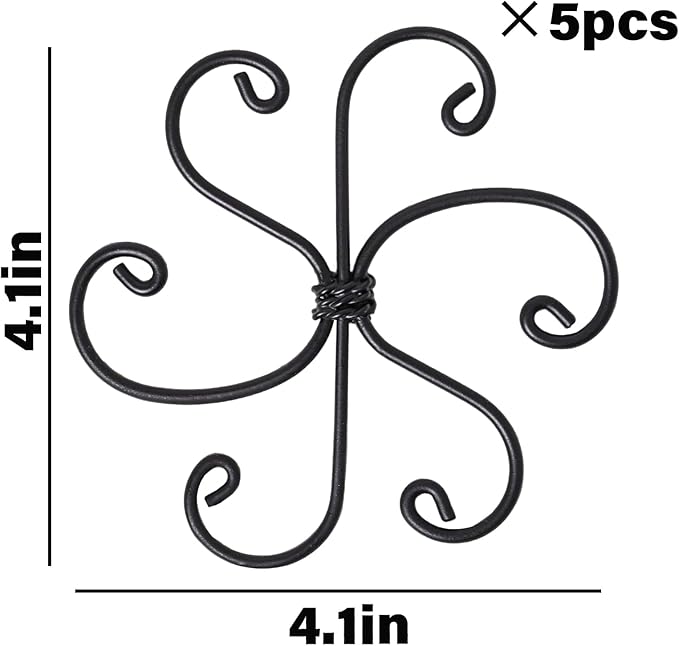 Yohsnor Monstera Plant Support Hook - 4.1x4.1IN 5PCS, Durable Adjustable Stem Support System, Gentle Protection for Monstera and Fishbone Cactus, Professional Indoor Plant Stabilizer