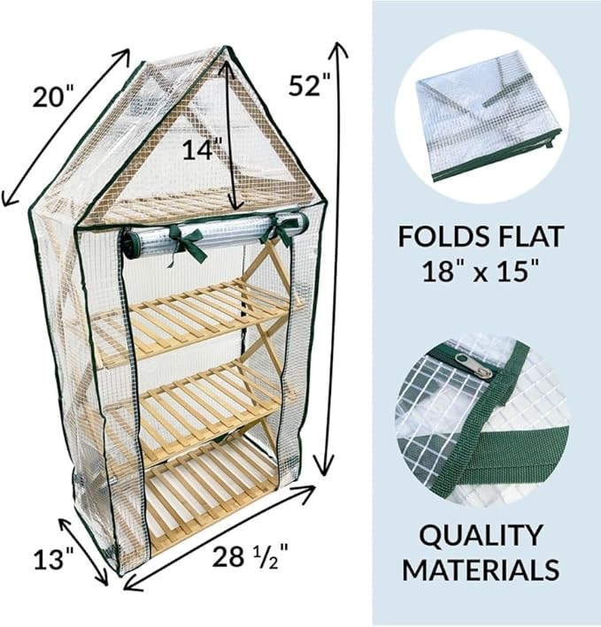 Ferry Morse Plant Stand Outdoor Greenhouse Cover