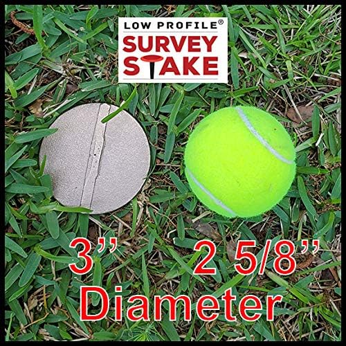 Two-Pack Brass Survey Stakes, Flush Property Markers, Boundary Markers (2)
