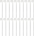 20Pcs Silver Plant Label Hooks, Garden Markers Stake, Plant Sign Stake Rustproof Deformed Garden Plant Sign Hooks Hanging Rods for Flower, Planter, Plant Container Accessories (20cm)