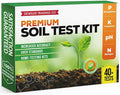 Premium Soil Test Kit: 40 Complete Tests for Lawns, Gardens, and Vegetables. Tests for Ammonia Nitrogen, pH, Phosphorus, and Potassium.