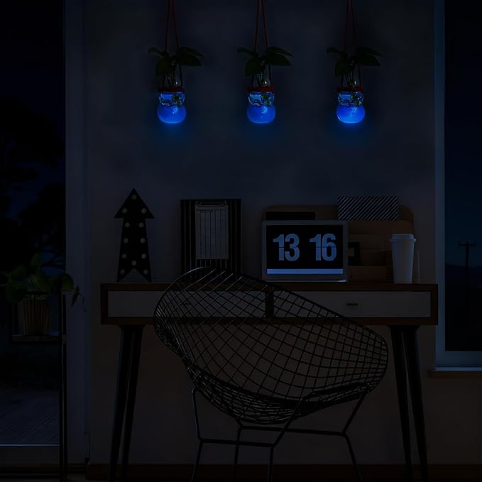 XXXFLOWER Wall Hanging Propagation Stations with Luminous Sand Christmas Decor for Home Garden Office 3 Pcs Snowman-Shape Hanging Planters for Indoor Plants Gifts for Plant Lovers（Plant NOT Included）