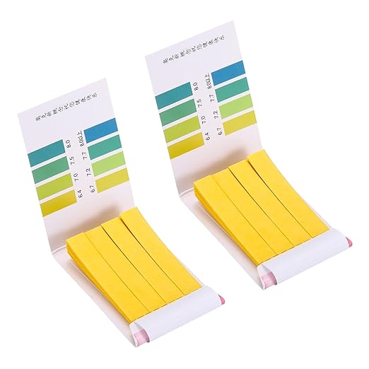 PATIKIL PH Test Strips 6.4-8.0, 2 Pack 160 Indicator Papers Litmus Tester for Water Food Soil Alkaline Acid Testing