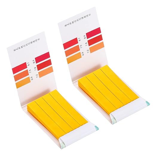PATIKIL PH Test Strips 6.9-8.4, 2 Pack 160 Indicator Papers Litmus Tester for Water Food Soil Alkaline Acid Testing