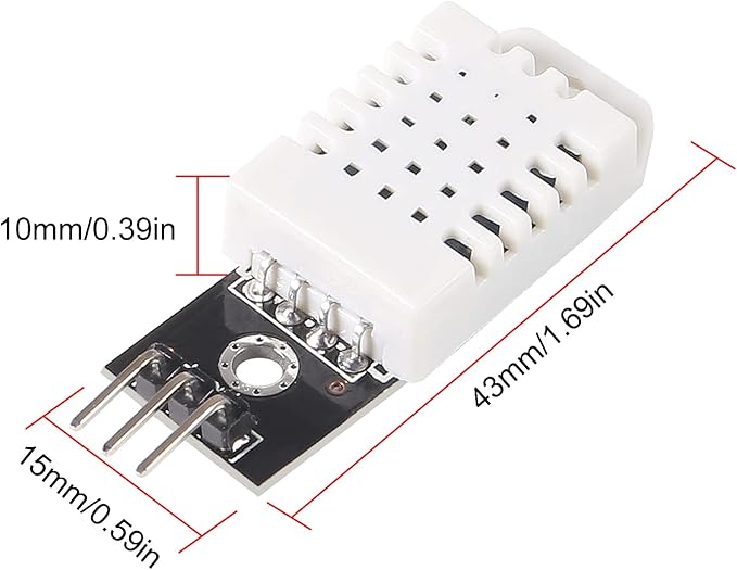 4Pcs DHT22/AM2302 Digital Temperature and Humidity Sensor Module Temp Humidity Gauge Monitor Sensor with Cable Replace SHT11 SHT15 for Raspberry Pi Electronic Practice DIY
