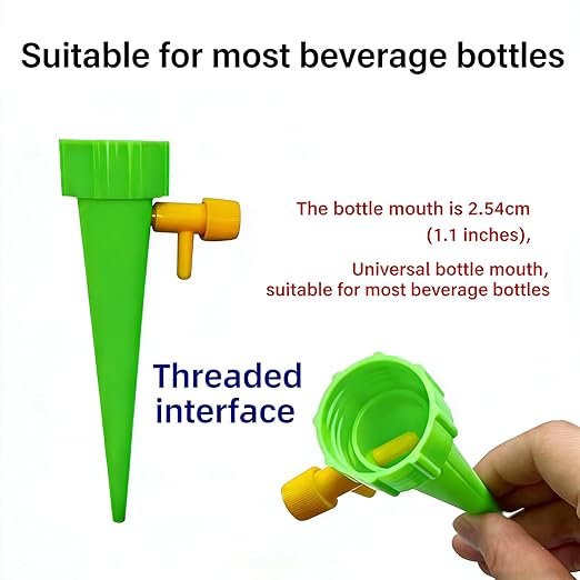 22pcs Plant Self Watering Insert Spikes Device Indoor,Automatic Water Control System with Slow Release Valve,Adjustable Water Volume Drip Irrigation Control System,Enjoy Your Vacation