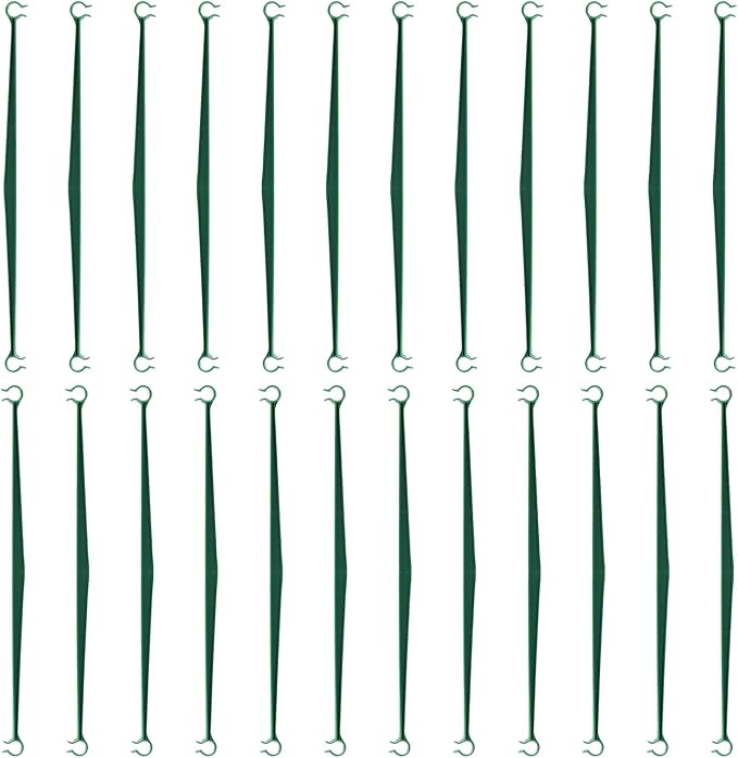 NANOPRETTY 24 PCS Garden Stakes Arms for Tomato Cage 0.43 Inch Diameter Plant Stakes Trellis Connectors for Vegetable Garden Bracket Accessories 11.8 Inches