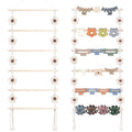 SNOWSTAR Flower Hair Claw Clip Organizer,Hanging Hair Clip Holder and Storage for Women Girls,Claw Clip Hanger Home Decor for Wall,Door,Closet