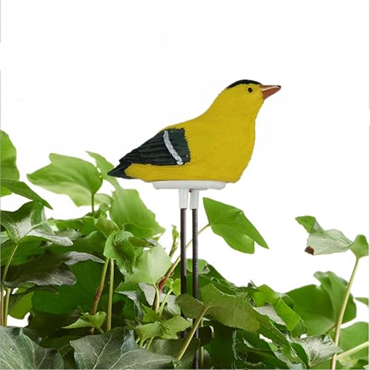 2X Soil Moisture Meter Watering Alarm Bird Plant Water Tester Hygrometer Sensor Gardening Tool Kit (Yellow)